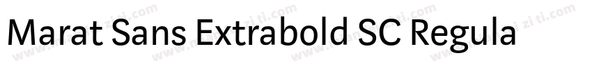 Marat Sans Extrabold SC Regular字体转换